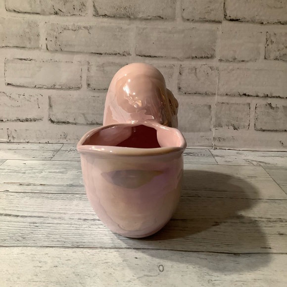 Rae Dunn Ceramic Pink Calm Lustrous Shell Decor - Picture 4 of 5